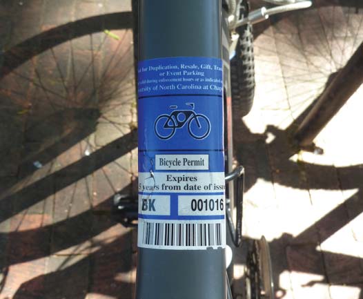 Bicycle Registration Stickers