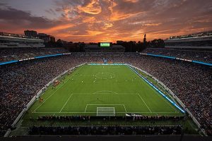 Kenan Stadium at sunset